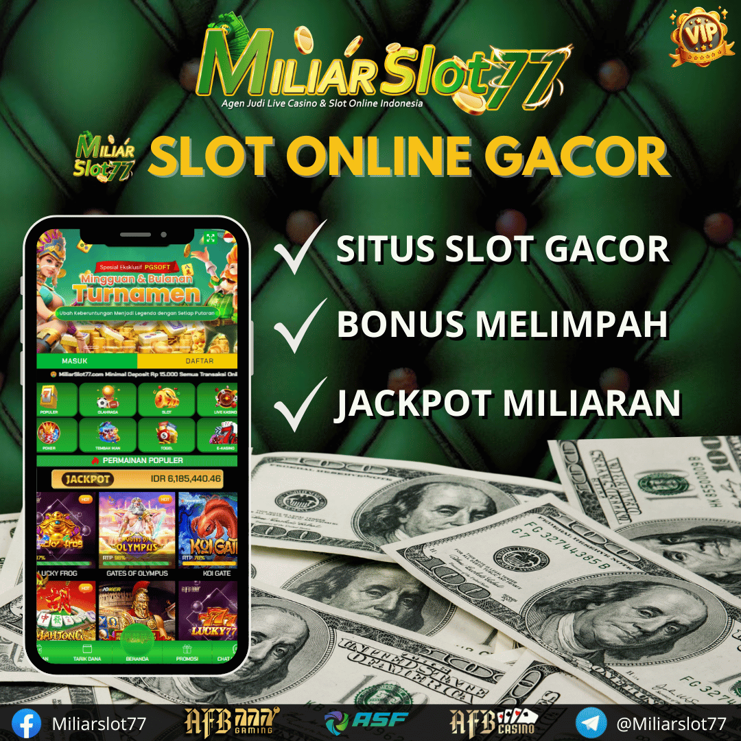 MILIARSLOT77: Situs Judi Slot Online Terpercaya dengan Slot Gacor Hari Ini - Menang Mudah!